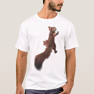 Camiseta Gráfica do sinal de paz do animal Esquilo