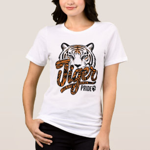 Camiseta Gráfica do Tigre Branco Orgulho do Tigre