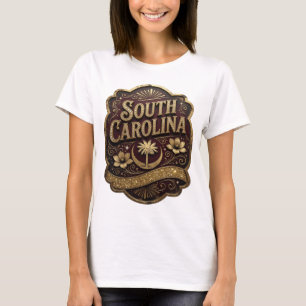 Camiseta Gráfica Dourada de SOUTH CAROLINA