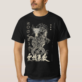 Camiseta Gráfica Dragon Streetwear | Estilo Japonê