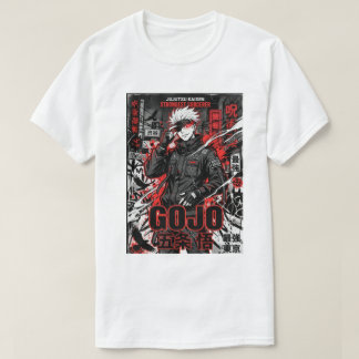 Camiseta Gráfica Edgy Satoru Gojo Anime Vintage 90