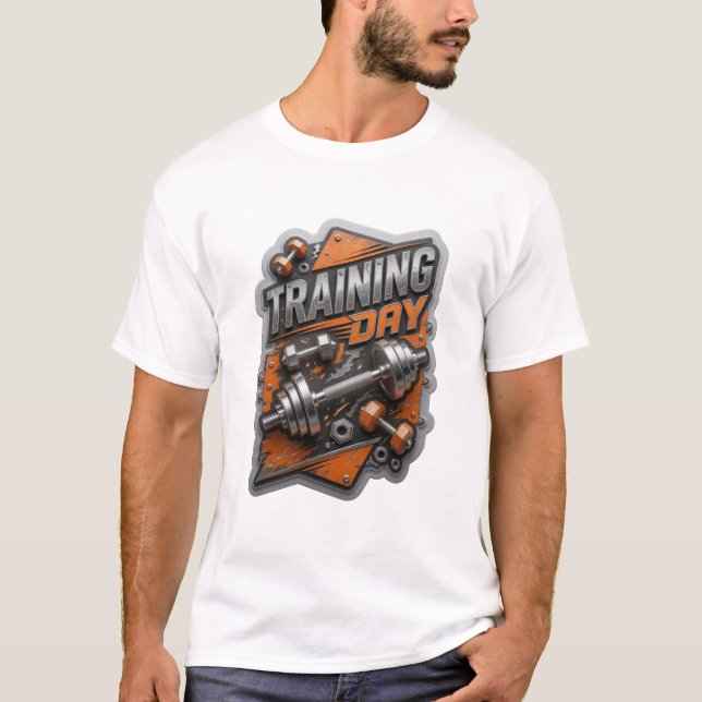 Camiseta gráfica Edgy Silver TRAINING DAY (Frente)