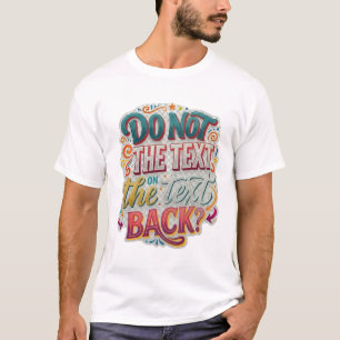 Camiseta Gráfica Engraçada e Sarcástica "Não Leia