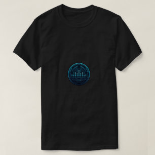 Camiseta Gráfica Equalizadora de Áudio Cibernética