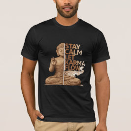 Camiseta Gráfica Espiritual Buda para Homens