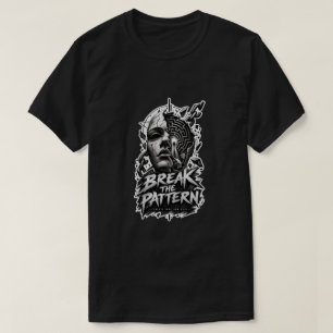 Camiseta Gráfica Estética Escura Quebre O Padrão