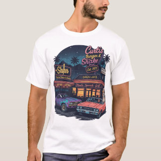 Camiseta Gráfica Estilo Vintage de Muscle Car dos
