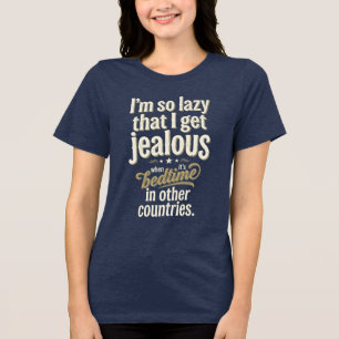 Camiseta Gráfica 'Estou Tão Preguiçoso' - Presente