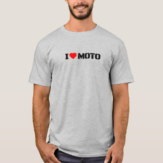 Camiseta Gráfica Eu Amo Moto Motocicleta