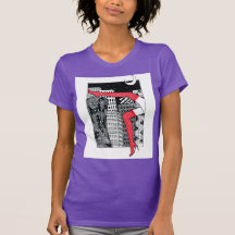 Camiseta Gráfica Feminina Aesthetic Night City 