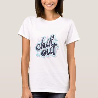 Camiseta Gráfica Feminina de Tipografia Retro Chil