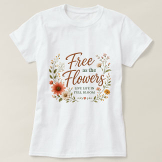 Camiseta Gráfica Feminina Macia Inspirada na Natur