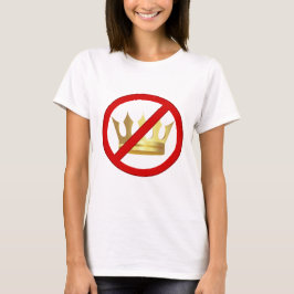 Camiseta gráfica feminina No Kings