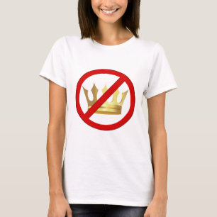 Camiseta gráfica feminina No Kings
