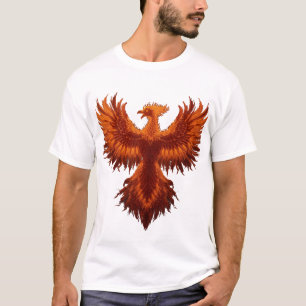 Camiseta Gráfica Fênix Ascendente - Ave de Fogo Vi