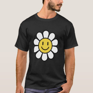 Camiseta Gráfica Flor de Margarida para Meninas Amantes da