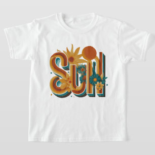 Camiseta Gráfica Floral com Estética Retro dos Ano