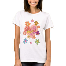 Camiseta Gráfica Floral dos Anos 70 Tudo o que Voc