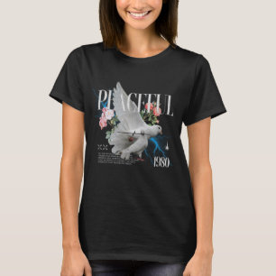Camiseta Gráfica Floral Elétrica Pombo Pacífico