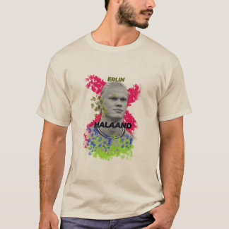 Camiseta Gráfica Floral Erling Haaland Fã de Futeb