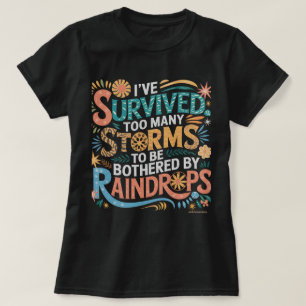 Camiseta Gráfica Fofa e Divertida – Sobrevivi às T