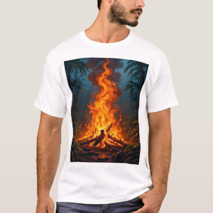 Camiseta Gráfica 🔥 Fogo Selvagem - Estilo Negrito