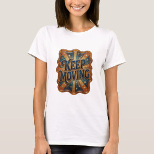 Camiseta Gráfica Fresh Gold KEEP MOVING