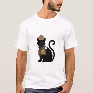 Camiseta Gráfica Gato Preto Guerreiro