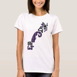 Camiseta Gráfica Geométrica Assimétrica Relâmpago