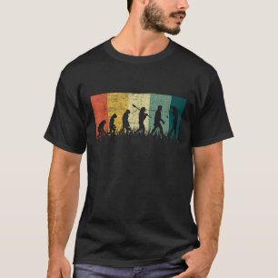 Camiseta Gráfica Golfe Golfista Evolução Retro Vin
