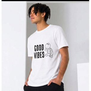 Camiseta Gráfica Good Vibes Camiseta Unisex Mini