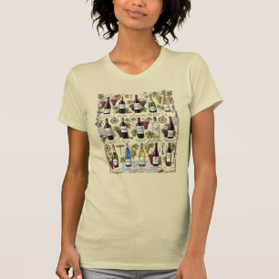 Camiseta Gráfica Guia de Identificação de Garrafa