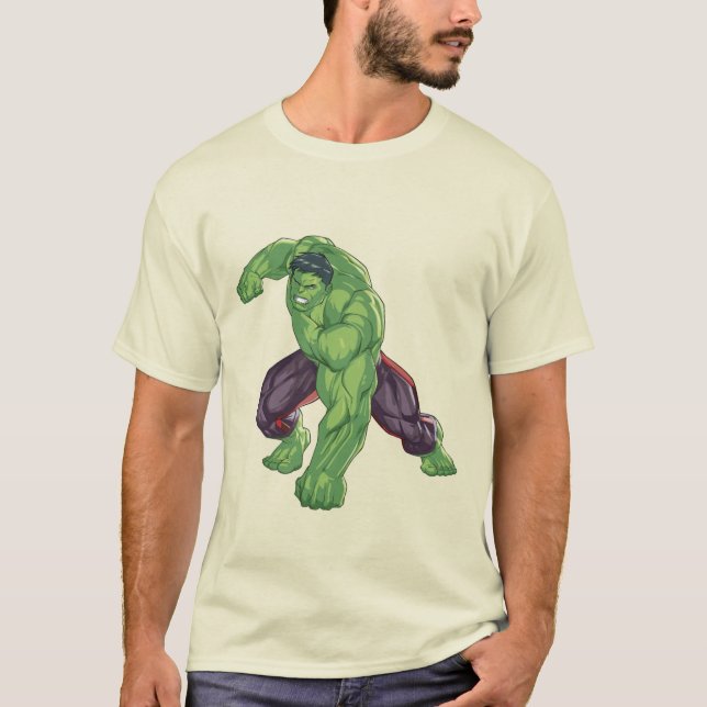 Camiseta Gráfica Hulk Esmaga (Frente)