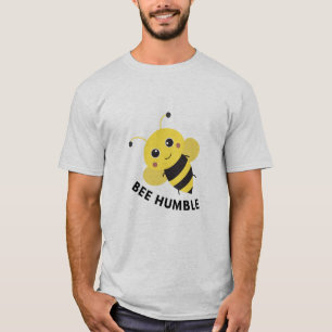Camiseta Gráfica Humilde Abelha Fofa Inspiração