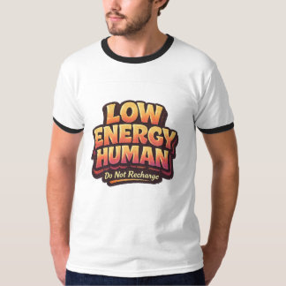 Camiseta Gráfica Humor de Introvertido Baixa Energ