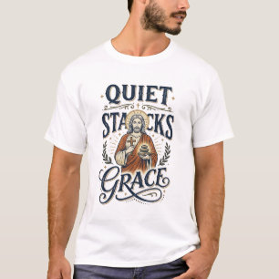 Camiseta Gráfica Jesus Bibliotecário Arte Cristã_1