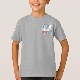 Camiseta Gráfica "Levar à Estrada" de Prata