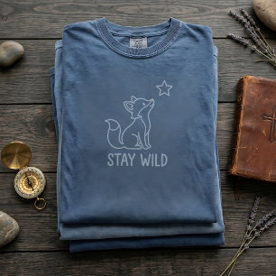 Camiseta Gráfica Little Fox Brave Quote - Uni Aven