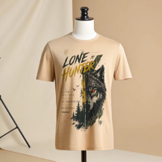 Camiseta Gráfica Lone Hunter Wolf | Wilderness