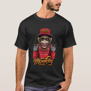 Camiseta Gráfica Macaco Funky