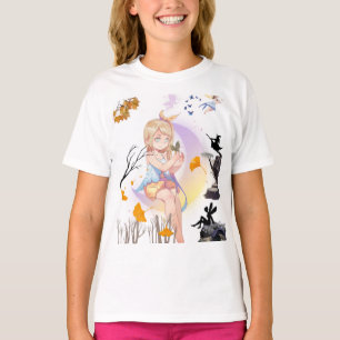 Camiseta Gráfica Mágica de Fada Caprichosa Fofa