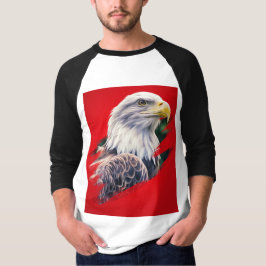 Camiseta Gráfica Majestosa da Águia Libere seu esp