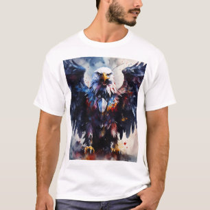 Camiseta Gráfica Majestosa da Águia Libere seu esp