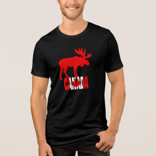 Camiseta Gráfica Majestoso Alce Vermelho Canadá
