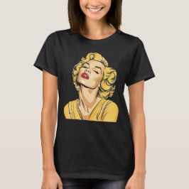 Camiseta Gráfica Marilyn Monroe, Retro Mulheres