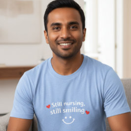 Camiseta gráfica masculina Ainda Amamentando Ainda