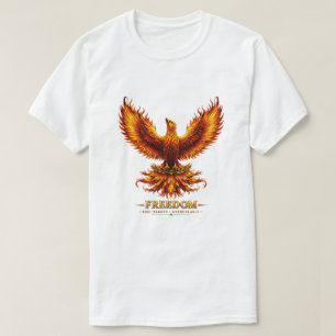 Camiseta gráfica masculina Freedom Phoenix