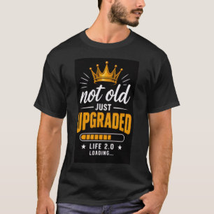 Camiseta Gráfica Masculina Não Está Velho, Apenas