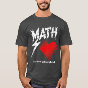 Camiseta Gráfica Matemática É Como Amor
