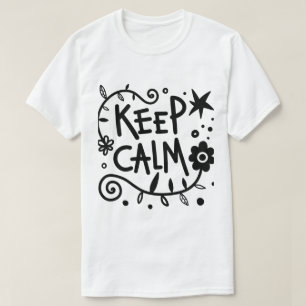 Camiseta Gráfica Minimalista Inspiradora 'Keep Cal